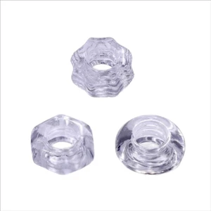 3 Shape Clear Silicone Delay Ring Elastic Couple Bed Sports Training Ring Men... - Picture 1 of 12