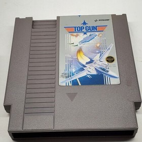 Top Gun NES Nintendo Entertainment System KONAMI 1987 Authentic TESTED & WORKING