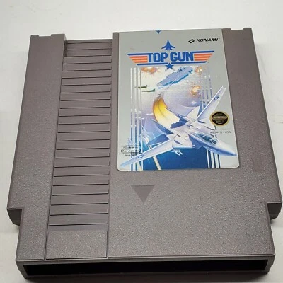 Top Gun NES Nintendo Entertainment System KONAMI 1987 Authentic TESTED & WORKING - Image 1 of 4