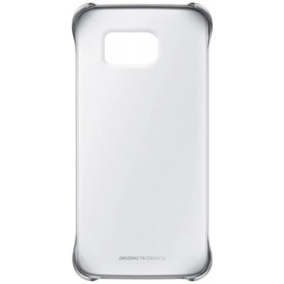 Samsung Custodia Originale Galaxy S6 EDGE G925F Clear Cover Case Plastica Silver - Immagine 1 di 2