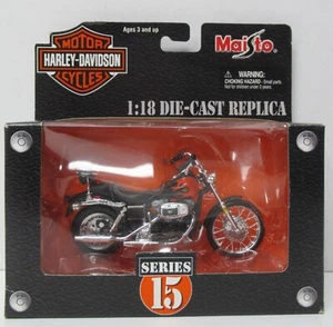 2003 Maisto Black Harley Davidson 1980 FXWG Wide Glide Series 15 1:18 - Picture 1 of 8