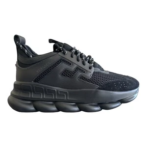 Versace Chain Reaction Runner Schwarz Herren Sneaker Größe UK 8 EU 42 - Bild 1 von 24