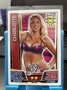 2013 Topps Wwe Slam Attax Superstars Showman Charlotte Flair Wow Rare Card 🤩🔥 - Picture 1 of 3