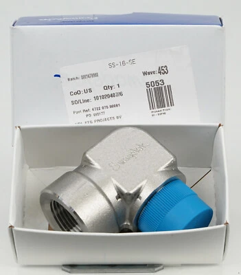 (1) Swagelok SS-16-SE Stainless, Street Elbow, 1 in. Female NPT x 1 in. Male NPT