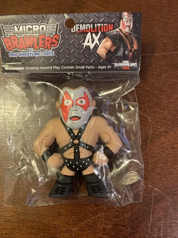 Demolition Ax Micro Brawlers Pro Wrestling Crate Exclusive Figure, AEW Cover