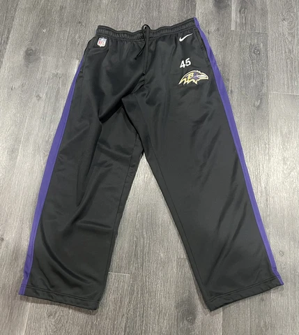 Nike Baltimore Ravens Sideline Sweatpants 2XL Mens On Field Player Worn Used Cover