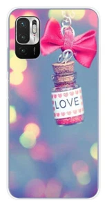 Coque en silicone imprimée compatible Xiaomi Redmi Note 10 5G Love noeud rose - Photo 1 sur 3