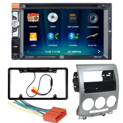 Kit de tablero doble DIN CD/DVD estéreo para automóvil Mazda 5 XDVD269BT 2006-2010, cámara Foto 1 de 4