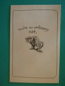 Vtg 1970's Steven Kellogg Birthday Greeting Card Workshop/Pawprints Cat & Lion - Picture 1 of 4