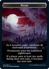 PREORDER Night Token NM Innistrad: Midnight Hunt MTG Magic the Gathering English