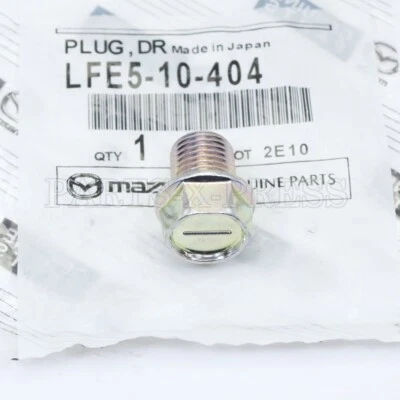 GENUINE OEM  MAZDA 3 5 CX-7 MX-5 MIATA OIL PAN DRAIN PLUG LFE5-10-404  FREE SHIP - Изображение 1 из 4