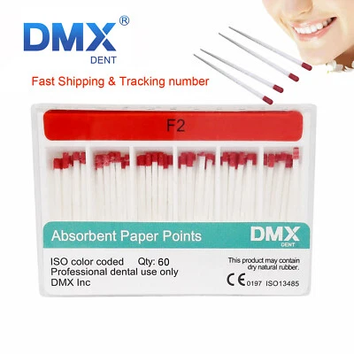 DMXDENT Dental Endo Absorbent Paper Points Root-Canal Obturating .06 Taper F2 - Image 1 of 2