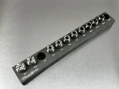 Assorted ER20 Spring Collets in Holder (10 pcs) - Image 1 of 4