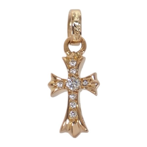 CHROME HEARTS CUORI CROMATI Ciondolo Grasso Bambino Top Diamante K22 Uomo TGIS