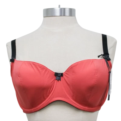 Claudette Sophia Icon Balconette Bra in Cayenne Red - Image 1 of 4