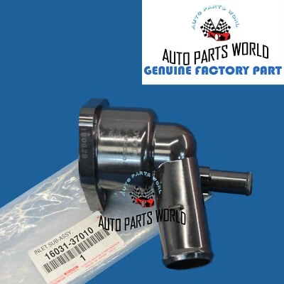 GENUINE TOYOTA PRIUS COROLLA 1.8L 2ZRFXE WATER INLET W/THERMOSTAT 16031-37010 - Image 1 of 4