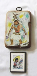 Ted DeGrazia Art Prints “Deer Dancer” and “Flower Vendor” - Picture 1 of 3