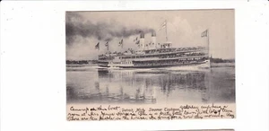 Steamer Tashmoo nave a vapore / Detroit, Michigan cartolina antica / spedita 1906 - Foto 1 di 2