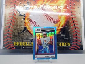 WARREN MOON  BLUE FOIL STARS (SP) #/399 2022 PANINI SCORE #6 OILERS