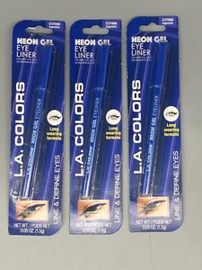 L.A. Colors Neon Gel Eyeliner Long Wearing Formula HYPNOTIC #C37066 x 3PK - Picture 1 of 3
