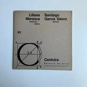 Catálogo - Liliana Maresca y Santiago García Sáenz - Centoira - 1990 - Bild 1 von 2
