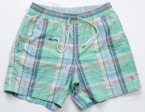 Ralph Lauren Swim Shorts Cotton Nylon mens Mesh Lined Trunks size S Small W30 - Picture 1 of 10