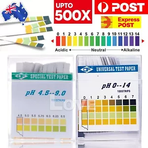 PH Test Strips (100 Strips) For Urine & Saliva Alkaline Diet Testing Kit Sticks - Picture 1 of 13