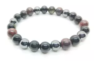 Magnetic Bracelet, Obsidian, Hematite, Bloodstone, Onyx Tourmaline Healing - Picture 1 of 4