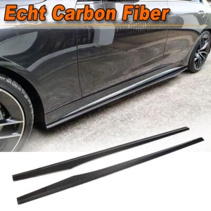 Faldones laterales de carbono Side Skirts aproximación para Mercedes CLS C257 Sport CLS53 AMG - Imagen 1 de 12