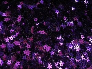 Sequins Stars 6mm Metallic Purple 25g DIY Crafts Art Embellishment - Picture 1 of 2