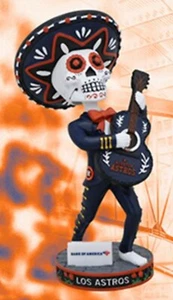 HOUSTON LOS ASTROS CALAVERA DE AZÚCAR BOBBLEHEAD NUEVO BANCO EDICIÓN AMÉRICA 2024 MARIACHI - Imagen 1 de 1