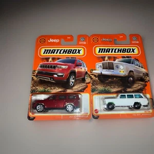 2024 SERIES Matchbox 1 Red 2022 & 1 White 1964 Jeep Wagoneer Die Cast SET NEW🔥 - Picture 1 of 8