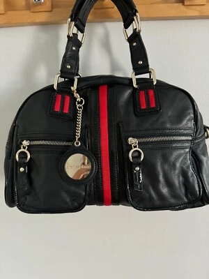 Cartera/bolso de colección Charles David para mujer azul con doble asa suave genuino F-38 00205 Foto 1 de 4