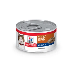 Savory Turkey Wet Cat Food for 7+ Senior Cats, 2.9Oz Can 24Pk - Picture 1 of 11