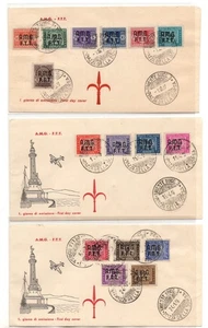Trieste A - Segnatasse n.1/15 su due buste annullo FDC - Picture 1 of 2