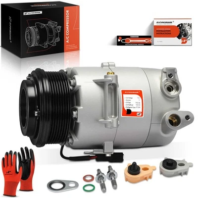 Compresor de aire acondicionado A-Premium con 7 ranuras y embrague para Ford Transit-150 15-19 3,2 L Foto 1 de 4