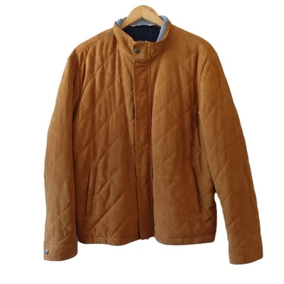 Peter Millar Crown Suede Jacket Mens Large Quilted Water Wind Resistant $1295  - Image 1 of 4