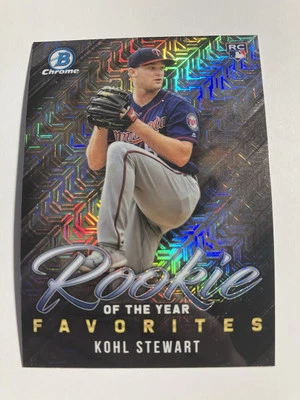 Kohl Stewart 2019 Bowman Chrome Rookie Of The Year Favorites Mojo #ROYF-12 RC Foto 1 de 2