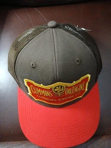 cummins ball cap summer hat diesel engine oil mesh trucker logo vintage 59 - Foto 1 di 2