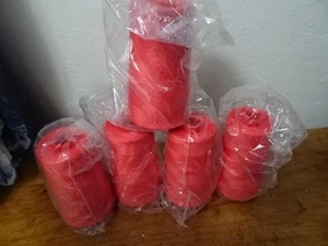 Lot 5 spools Coats&Clarks Serger thread-Tex 27-ASTRA(orange)6000 yds-Polyester - Picture 1 of 4