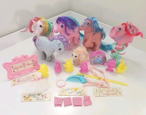 Vintage My Little Pony 1980's Lot G1 Fairy Tails Bird Blue Bell Firefly Windy  - Bild 1 von 24