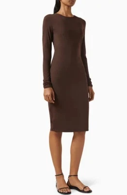 Vestido Philosophy Body Con chocolate oscuro adelgazante elástico precio de venta sugerido por el fabricante 88 USD nuevo con etiquetas Foto 1 de 4