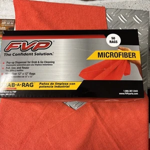 FVP Microfiber Cleaning Cloth Car Polishing Detailing 50 per box - Picture 1 of 1