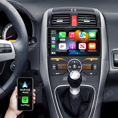 Für Toyota Auris 2006-2012 Autoradio Apple Carplay Android 15 GPS Navi BT FM RDS - Bild 1 von 4