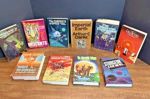 Lot of 10 Vintage Sci-fi Fantasy Books 1950s-1970s Minervan Sturgeon Mutants HC - Imagen 1 de 24