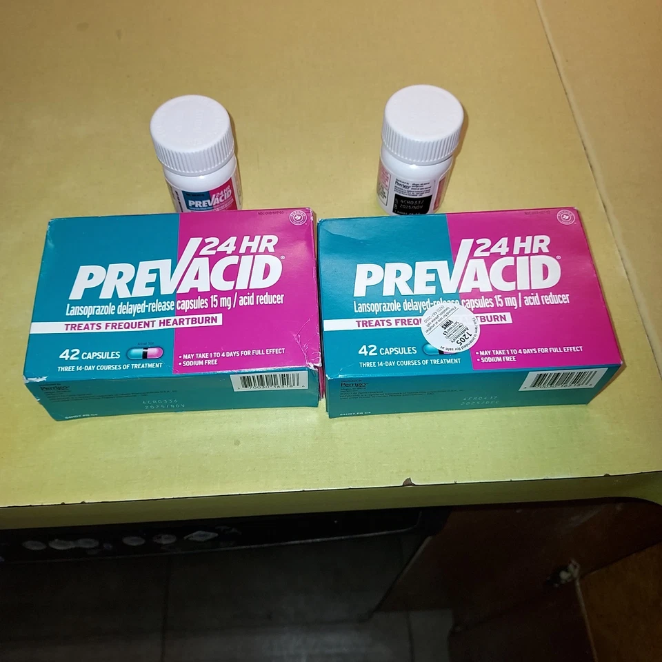 Prevacid 24 HR Lansoprazol Reductor de Ácido Liberación Retardada 15 mg - 42 Cápsulas Foto 1 de 1