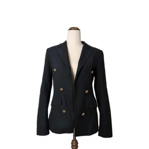 Aje Women’s Black Blazer Size 10 – Linen & Cotton Blend - Picture 1 of 7