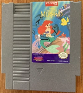 NES ~ Disney's THE LITTLE MERMAID ~ Nintendo Game NES-3U-USA Cart Only NTSC - Picture 1 of 16