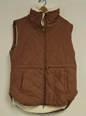 Chaleco Avalanche Acolchado Forrado de Vellón Naranja Quemado Talla XL con Cordón Ajustable Foto 1 de 4