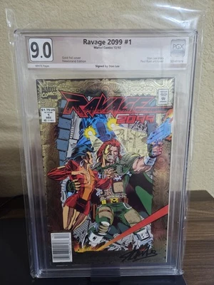 STAN LEE SIGNED RAVAGE 2099  #1 9.0 🔥🔥NEWSSTAND 🔥🔥 - Image 1 of 4